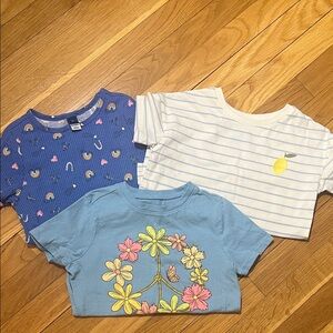 Kids Short Sleeve Shirts - lemons, flowers, rainbows, and hearts